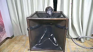 [fx-tube com] latex vacuum box and gasmask air contral