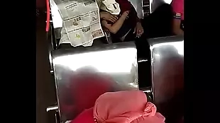 old man touch girls boobs in railway station