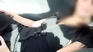 my girlfriend masturbating in the car