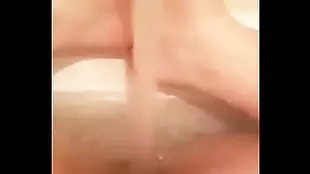 my girlfriend in the bath