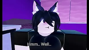 roblox hot neko girl fucks herself on bed (bcheese07)