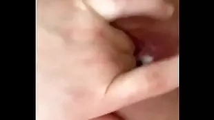 young hot girlfriend masturbates alone