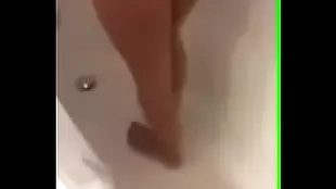 fingering girlfriend in the shower