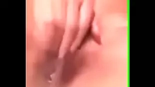 asian girl with big tits masturbates on the toilet