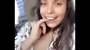 girl teasing her ass in mini skirt in the car