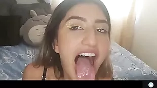 catalina sexy teen colombian slut blowjob and cum on face