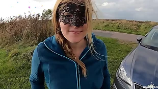 outdoor blowjob and facial next to a car - enfjandinfp