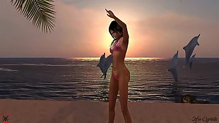 beach striptease