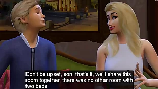 stepson fucking stepmom after having to share the same room at the hotel on vacation
