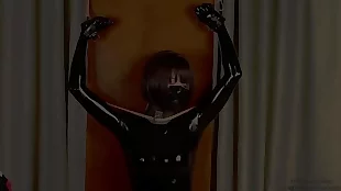 [fx-tube com]  latex bondage and hood airplay contral